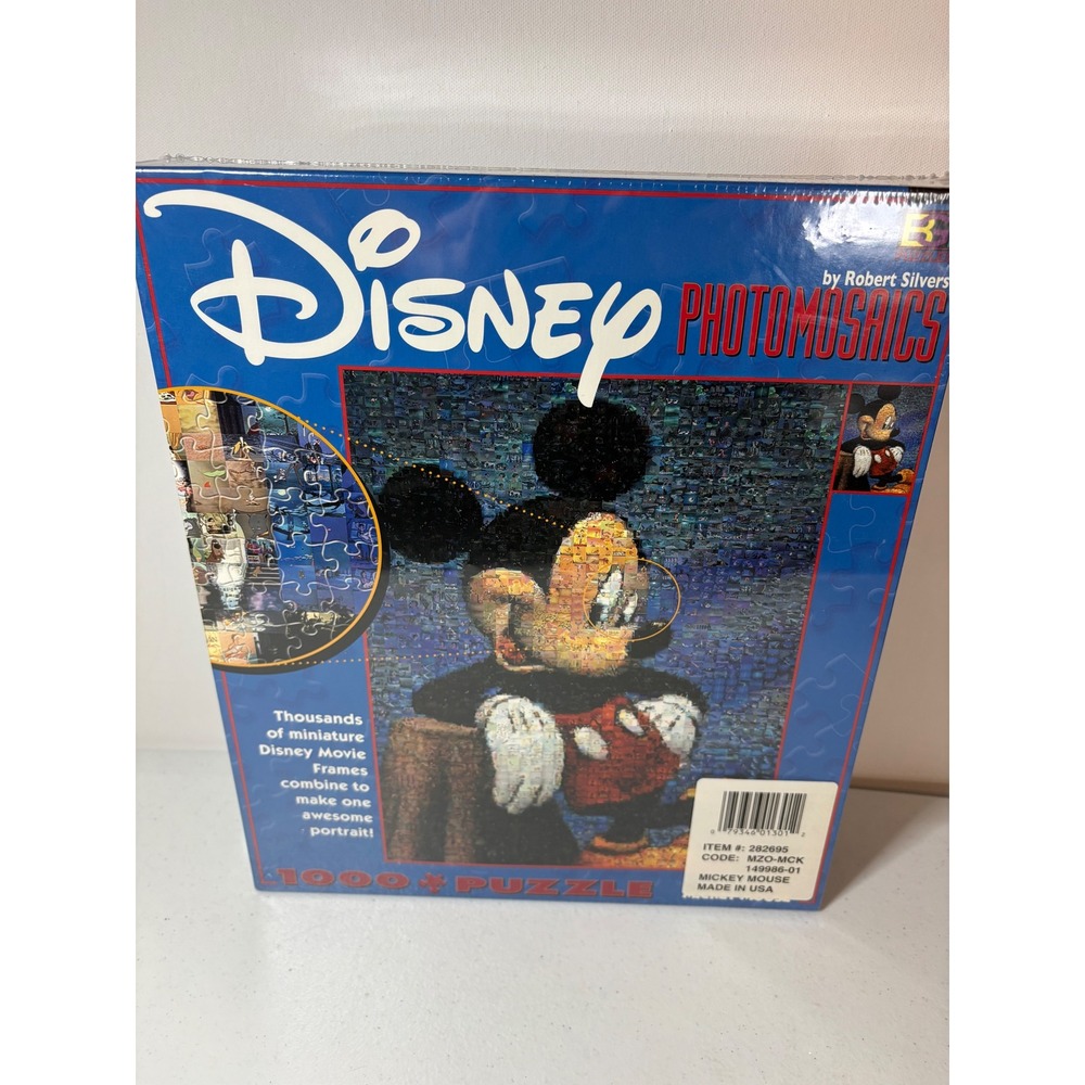 Disney Photomosaics Mickey Mouse 1026 Piece Puzzle Robert Silvers SEALED New